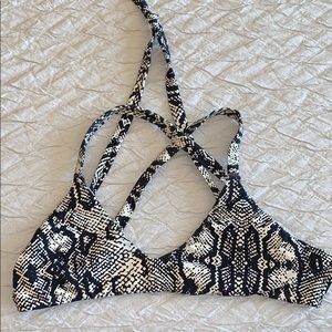 Size small Midori Bikinis snakeskin top
